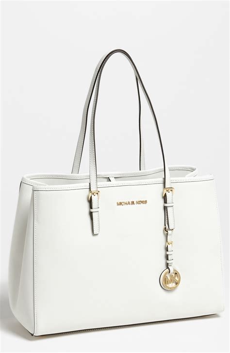 michael kors devon large shoulder tote in optic white|Michael Kors Large Devon Shoulder Tote Optic White Bag .